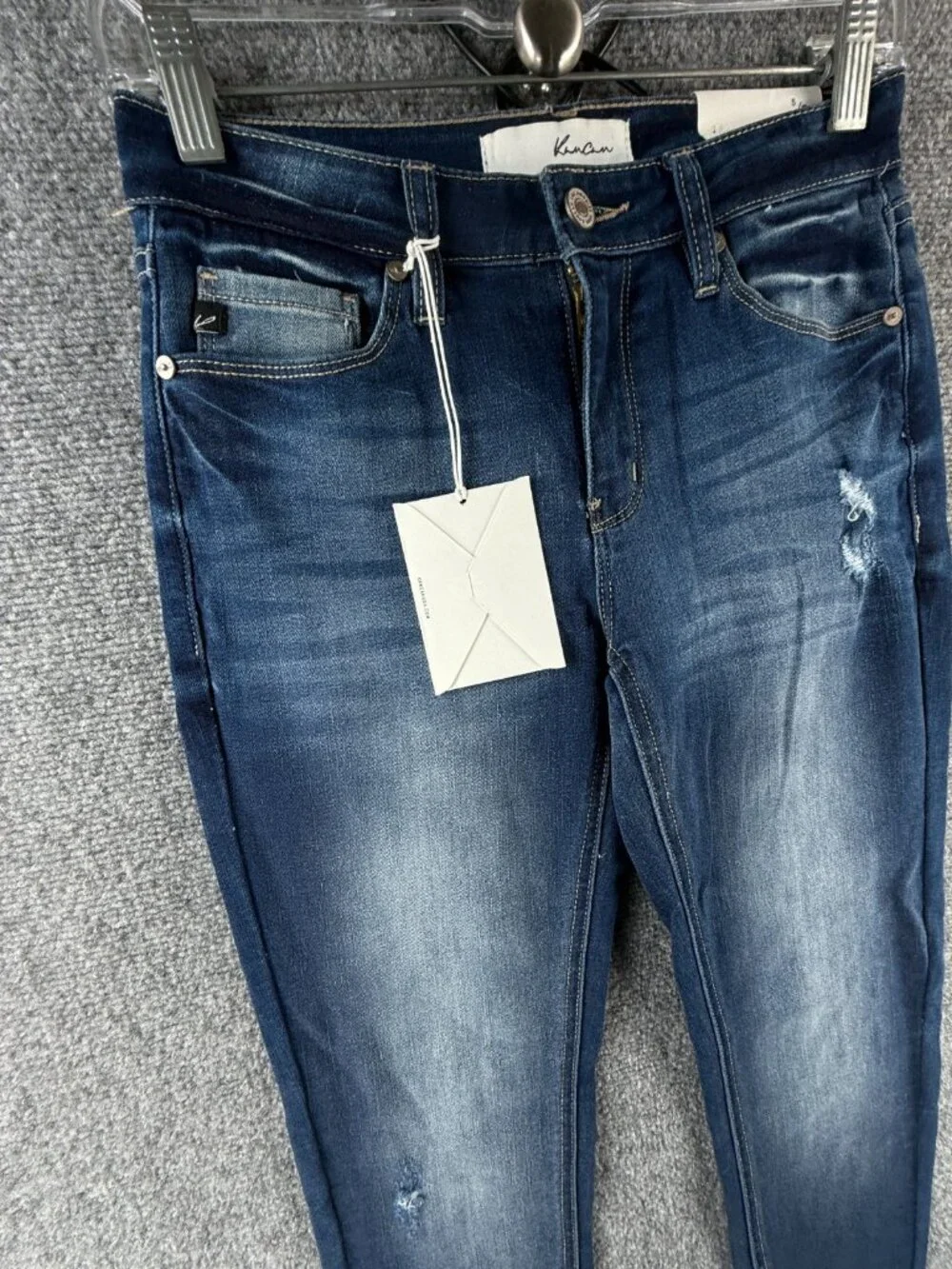 NWT Kancan Jeans Denim Blue Women 5/26 Estilo Cotton Blend Stretch ACTL 26X29
